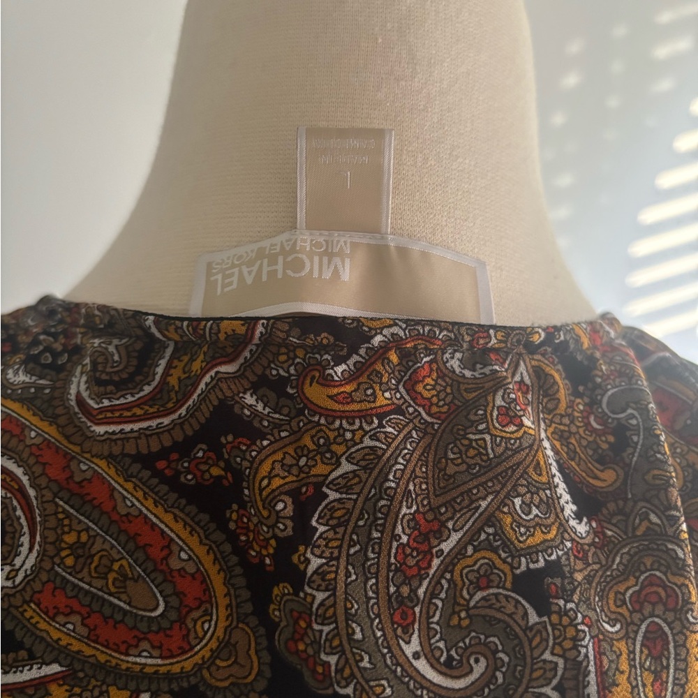 Michael Kors Paisley Long Sleeve Dress - Picture 3 of 3